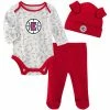Outerstuff Newborn & Infant Red LA Clippers Greatest Lil Player Bodysuit, Pants & Knit Hat Set -Outerstuff shop unnamed file 10645