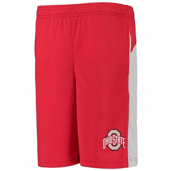 Outerstuff Youth Scarlet Ohio State Buckeyes Down The Field Mesh Shorts 5 Outerstuff Youth Scarlet Ohio State Buckeyes Down The Field Mesh Shorts - Image 3