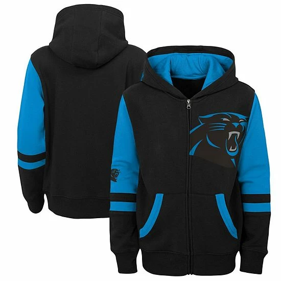 Outerstuff Preschool Black Carolina Panthers Stadium Full-Zip Hoodie 3 Outerstuff Preschool Black Carolina Panthers Stadium Full-Zip Hoodie