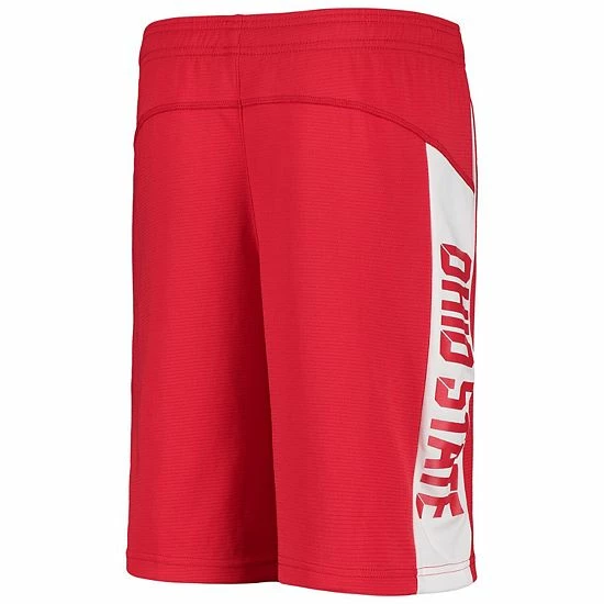 Outerstuff Youth Scarlet Ohio State Buckeyes Down The Field Mesh Shorts 6 Outerstuff Youth Scarlet Ohio State Buckeyes Down The Field Mesh Shorts - Image 4