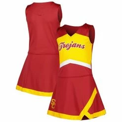 Outerstuff Girls Youth Cardinal USC Trojans Cheer Captain Jumper Dress