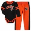 Outerstuff Infant Black/Orange Cincinnati Bengals Little Kicker Long Sleeve Bodysuit & Pants Set -Outerstuff shop unnamed file 10689