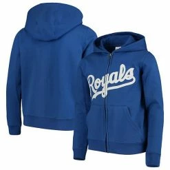 Outerstuff Youth Royal Kansas City Royals Team Color Wordmark Full-Zip Hoodie -Outerstuff shop unnamed file 1070