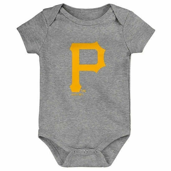 Outerstuff Newborn & Infant Black/Gold/Gray Pittsburgh Pirates Born To Win 3-Pack Bodysuit Set 7 Outerstuff Newborn & Infant Black/Gold/Gray Pittsburgh Pirates Born To Win 3-Pack Bodysuit Set - Image 5