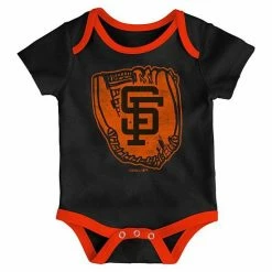 Outerstuff Infant Black/Orange/Cream San Francisco Giants 3-Pack #1 Bodysuit Set -Outerstuff shop unnamed file 10722