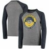 Outerstuff Youth Navy Nashville Predators Rink Splitter Tri-Blend Raglan Long Sleeve T-Shirt -Outerstuff shop unnamed file 10760