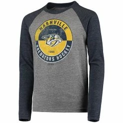 Outerstuff Youth Navy Nashville Predators Rink Splitter Tri-Blend Raglan Long Sleeve T-Shirt -Outerstuff shop unnamed file 10762