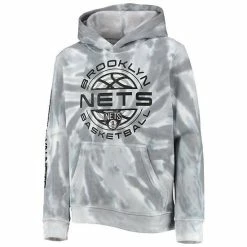Outerstuff Youth White/Gray Brooklyn Nets Manhattan Pullover Hoodie -Outerstuff shop unnamed file 10766