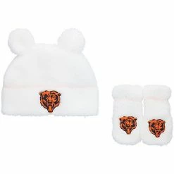 Outerstuff Infant Chicago Bears Shearling Ears Hat & Mittens Set