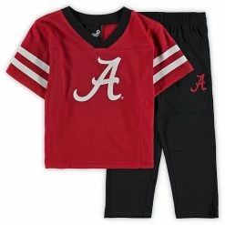 Outerstuff Toddler Crimson/Black Alabama Crimson Tide Training Camp Jersey T-Shirt And Pants Set