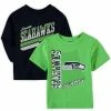 Outerstuff Toddler Neon Green/College Navy Seattle Seahawks For The Love Of The Game T-Shirt Combo Set -Outerstuff shop unnamed file 10835