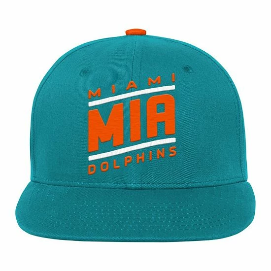 Outerstuff Preschool Aqua Miami Dolphins Team Code Snapback Hat 4 Outerstuff Preschool Aqua Miami Dolphins Team Code Snapback Hat - Image 2