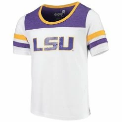 Outerstuff Youth Girls White/Purple LSU Tigers Tailback Short Sleeve T-Shirt -Outerstuff shop unnamed file 10882