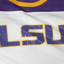 Outerstuff Youth Girls White/Purple LSU Tigers Tailback Short Sleeve T-Shirt -Outerstuff shop unnamed file 10884