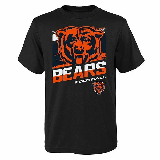 Outerstuff Youth Chicago Bears Black Rowdy T-Shirt 3 Outerstuff Youth Chicago Bears Black Rowdy T-Shirt