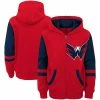 Outerstuff Preschool Red Washington Capitals Faceoff Fleece Full-Zip Hoodie Jacket