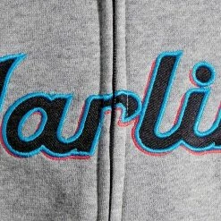 Outerstuff Youth Heathered Gray Miami Marlins Wordmark Full-Zip Hoodie -Outerstuff shop unnamed file 10974