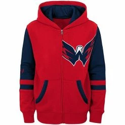 Outerstuff Preschool Red Washington Capitals Faceoff Fleece Full-Zip Hoodie Jacket -Outerstuff shop unnamed file 1098