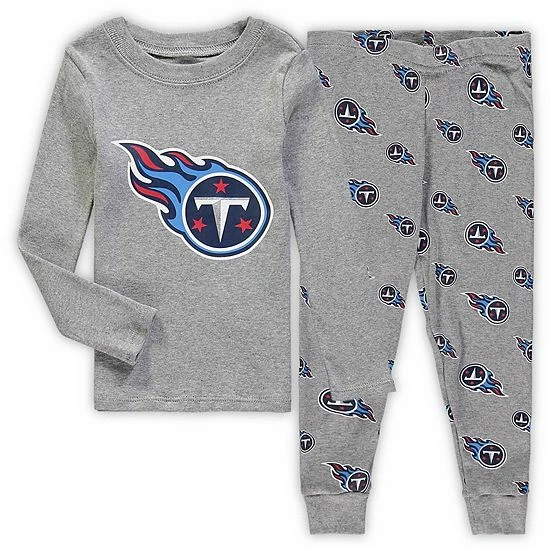 Outerstuff Toddler Heathered Gray Tennessee Titans Sleep Set 3 Outerstuff Toddler Heathered Gray Tennessee Titans Sleep Set