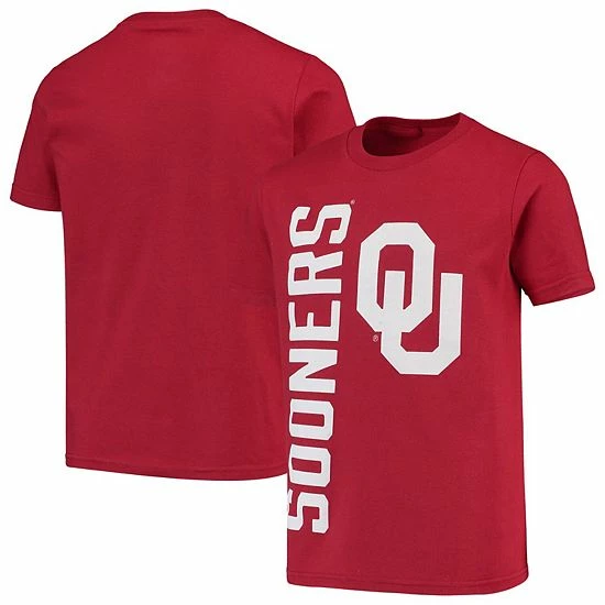 Outerstuff Youth Crimson Oklahoma Sooners Vertical Leap T-Shirt 4 Outerstuff Youth Crimson Oklahoma Sooners Vertical Leap T-Shirt - Image 2