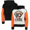 Outerstuff Girls Youth Heathered Gray/Black Philadelphia Flyers Let's Get Loud Pullover Hoodie
