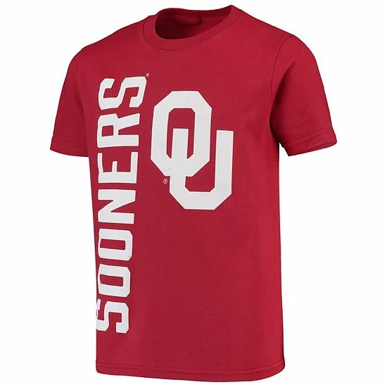 Outerstuff Youth Crimson Oklahoma Sooners Vertical Leap T-Shirt 5 Outerstuff Youth Crimson Oklahoma Sooners Vertical Leap T-Shirt - Image 3