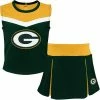 Outerstuff Youth Green/Gold Green Bay Packers Two-Piece Spirit Cheerleader Set