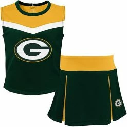 Outerstuff Youth Green/Gold Green Bay Packers Two-Piece Spirit Cheerleader Set