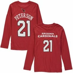 Outerstuff Youth Patrick Peterson Cardinal Arizona Cardinals Player Name & Number Long Sleeve Shirt