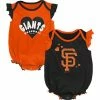 Outerstuff Girls Newborn & Infant Black/Orange San Francisco Giants Double Trouble Two-Pack Bodysuit Set -Outerstuff shop unnamed file 11018