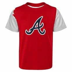 Outerstuff Preschool Red/Navy Atlanta Braves Pinch Hitter T-Shirt & Shorts Set -Outerstuff shop unnamed file 11035
