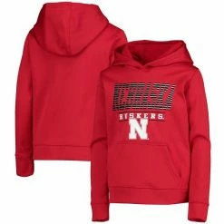 Outerstuff Youth Scarlet Nebraska Huskers Fast Pullover Hoodie
