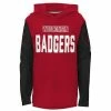 Outerstuff Youth Red Wisconsin Badgers Heritage Hoodie Long Sleeve T-Shirt -Outerstuff shop unnamed file 1111