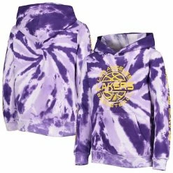 Outerstuff Youth White/Purple Los Angeles Lakers Manhattan Pullover Hoodie