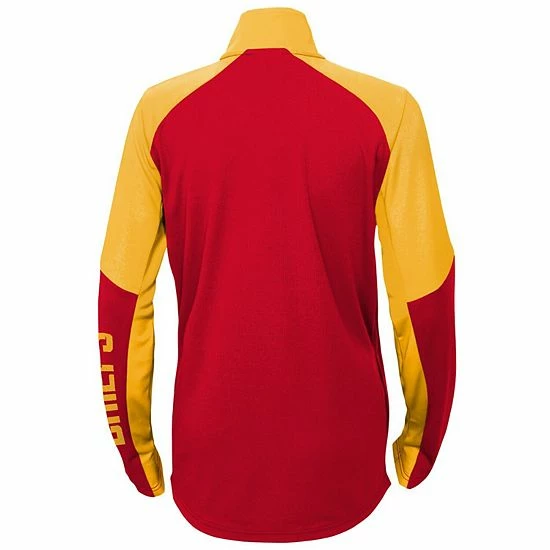 Outerstuff Youth Red/Gold Kansas City Chiefs Audible Quarter-Zip Jacket 6 Outerstuff Youth Red/Gold Kansas City Chiefs Audible Quarter-Zip Jacket - Image 4