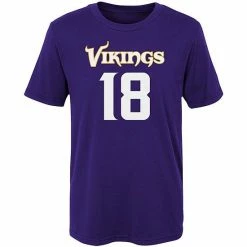 Outerstuff Preschool Justin Jefferson Purple Minnesota Vikings Mainliner Player Name & Number T-Shirt -Outerstuff shop unnamed file 1152