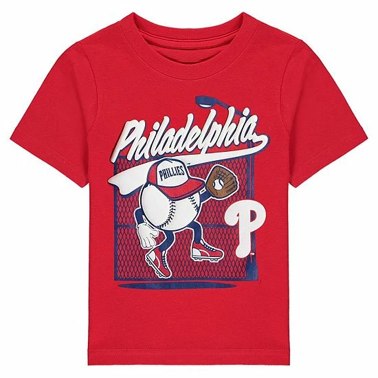 Outerstuff Toddler Red Philadelphia Phillies On The Fence T-Shirt 4 Outerstuff Toddler Red Philadelphia Phillies On The Fence T-Shirt - Image 2