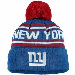 Outerstuff Toddler Royal New York Giants Jacquard Cuffed Knit Hat With Pom