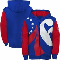 Outerstuff Youth Royal/Red Philadelphia 76ers Poster Board Color Block Full-Zip Hoodie 7 Outerstuff Youth Royal/Red Philadelphia 76ers Poster Board Color Block Full-Zip Hoodie -Outerstuff shop unnamed file 1189