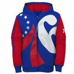 Outerstuff Youth Royal/Red Philadelphia 76ers Poster Board Color Block Full-Zip Hoodie 8 Outerstuff Youth Royal/Red Philadelphia 76ers Poster Board Color Block Full-Zip Hoodie -Outerstuff shop unnamed file 1190