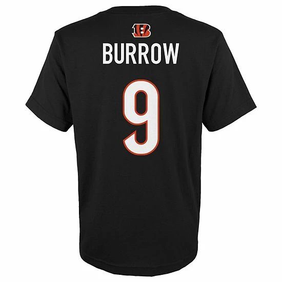 Outerstuff Youth Joe Burrow Black Cincinnati Bengals Mainliner Name & Number T-Shirt 6 Outerstuff Youth Joe Burrow Black Cincinnati Bengals Mainliner Name & Number T-Shirt - Image 4