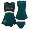 Outerstuff Girls Infant Midnight Green/Black Philadelphia Eagles Cheer Captain Jumper Dress -Outerstuff shop unnamed file 1227