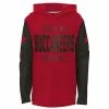 Outerstuff Youth Red Tampa Bay Buccaneers Heritage Long Sleeve Hoodie T-Shirt