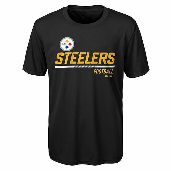 Outerstuff Youth Black Pittsburgh Steelers Engaged T-Shirt 3 Outerstuff Youth Black Pittsburgh Steelers Engaged T-Shirt