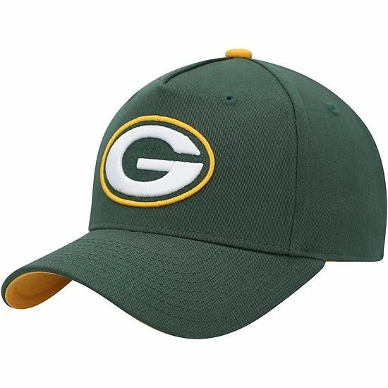 Outerstuff Youth Green Green Bay Packers Pre-Curved Snapback Hat 4 Outerstuff Youth Green Green Bay Packers Pre-Curved Snapback Hat - Image 2