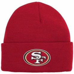 Outerstuff Youth Scarlet San Francisco 49ers Basic Cuffed Knit Hat