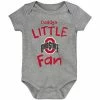 Outerstuff Newborn & Infant Heathered Gray Ohio State Buckeyes Daddy's Little Fan Bodysuit