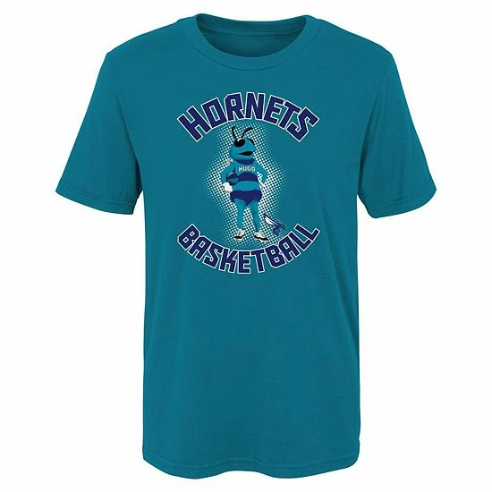 Outerstuff Youth Teal Charlotte Hornets Mascot Show T-Shirt 3 Outerstuff Youth Teal Charlotte Hornets Mascot Show T-Shirt