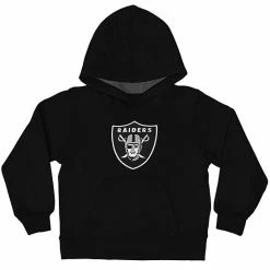 Outerstuff Oakland Raiders Toddler Fan Gear Primary Logo Pullover Hoodie - Black -Outerstuff shop unnamed file 1332