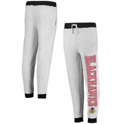 Outerstuff Youth Heathered Gray Chicago Blackhawks Skilled Enforcer Sweatpants